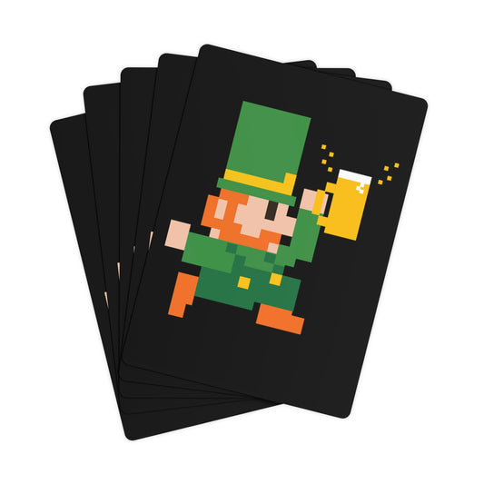 Leprechaun 8 Bit Playing Cards