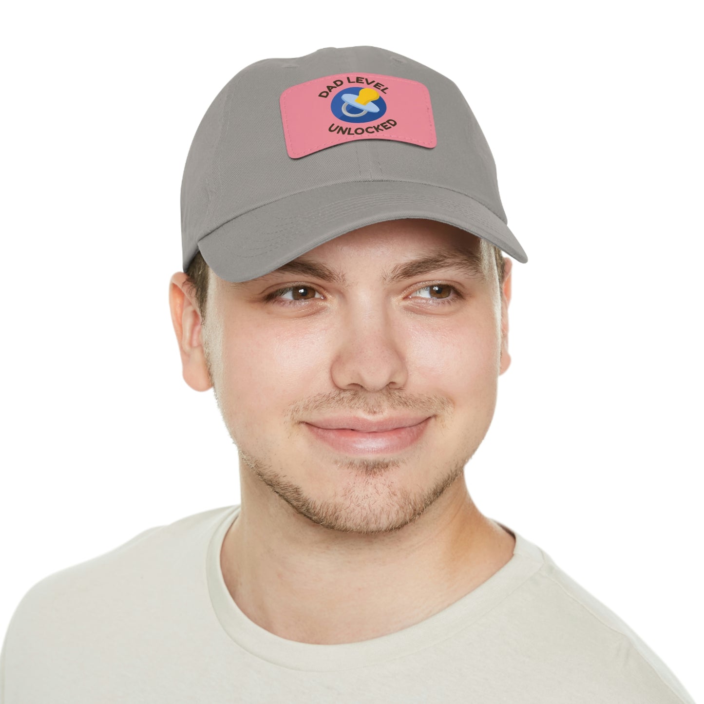 Dad Level Unlocked Dad Hat with Leather Patch