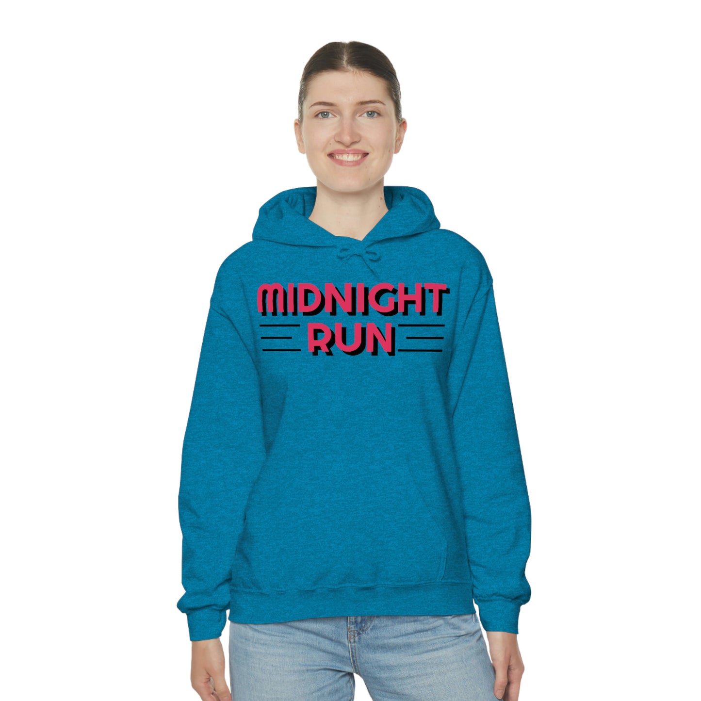 Midnight Run Retro Style Unisex Hooded Sweatshirt