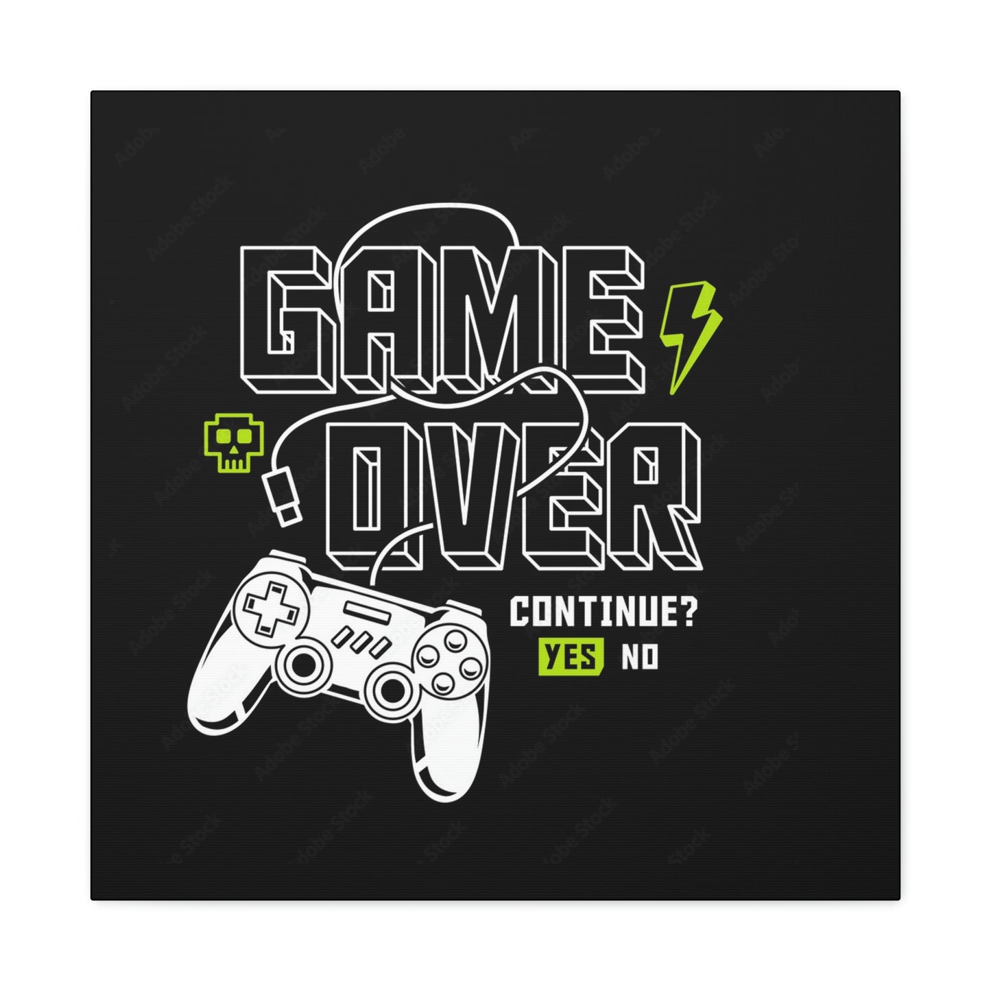 Game Over Canvas Gallery Wraps