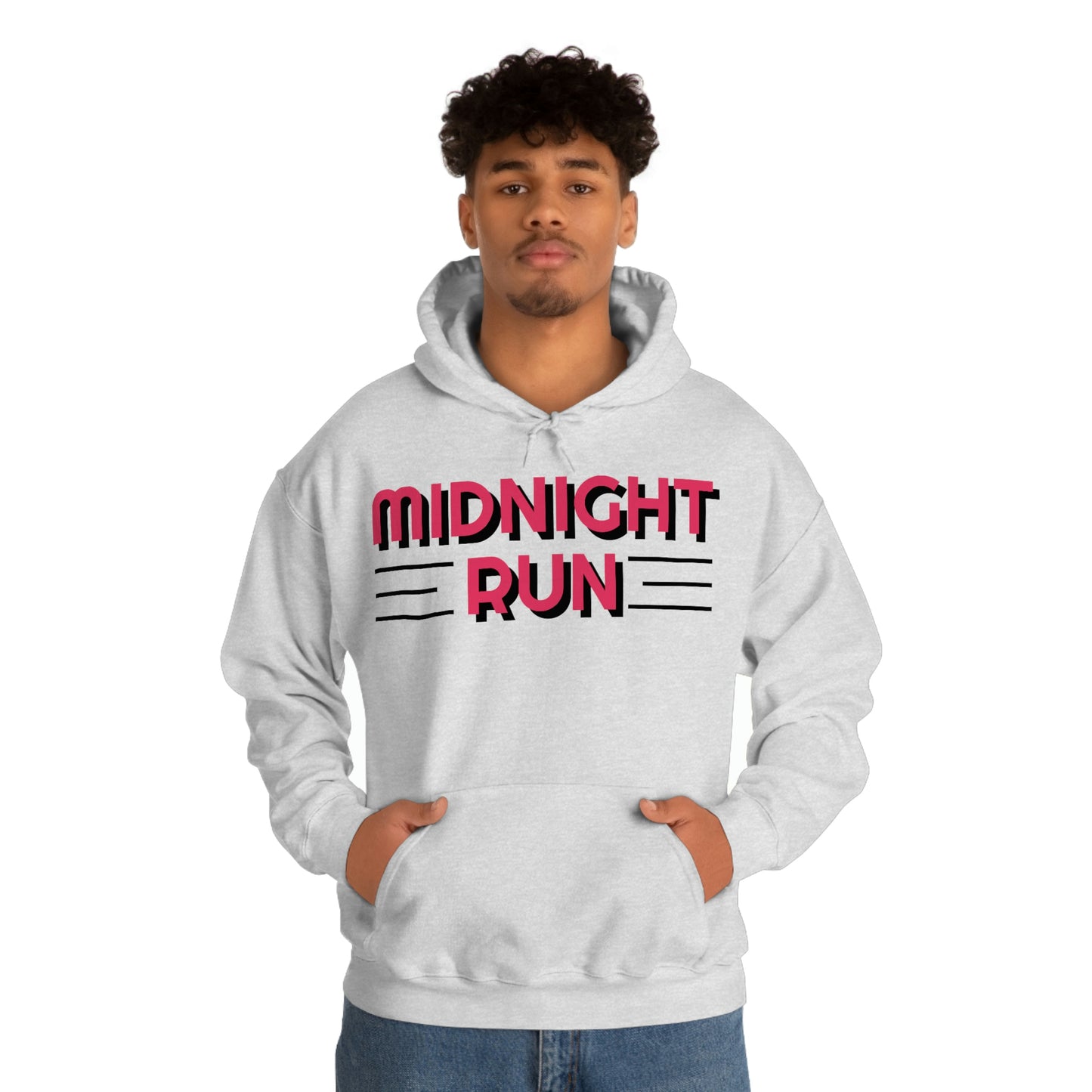 Midnight Run Retro Style Unisex Hooded Sweatshirt