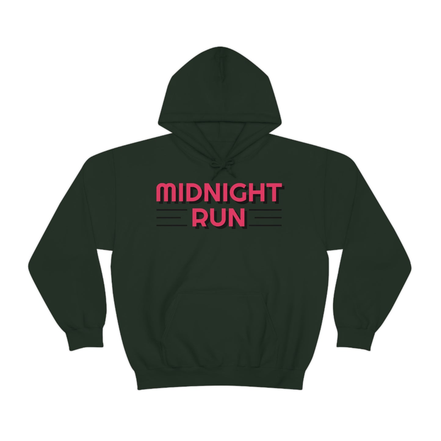 Midnight Run Retro Style Unisex Hooded Sweatshirt