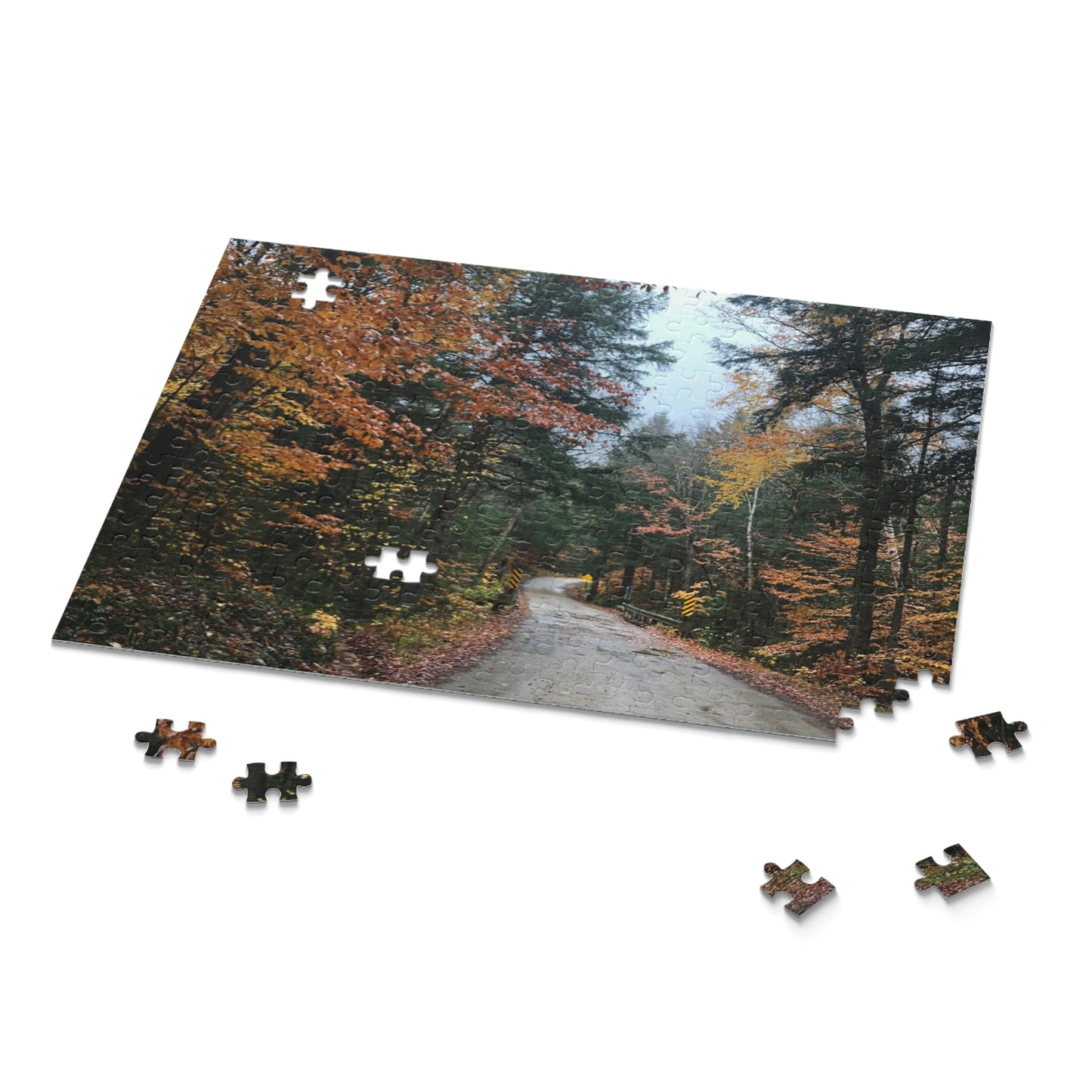 Fall Road in New England Scenic Puzzle (120, 252, 500-Piece)
