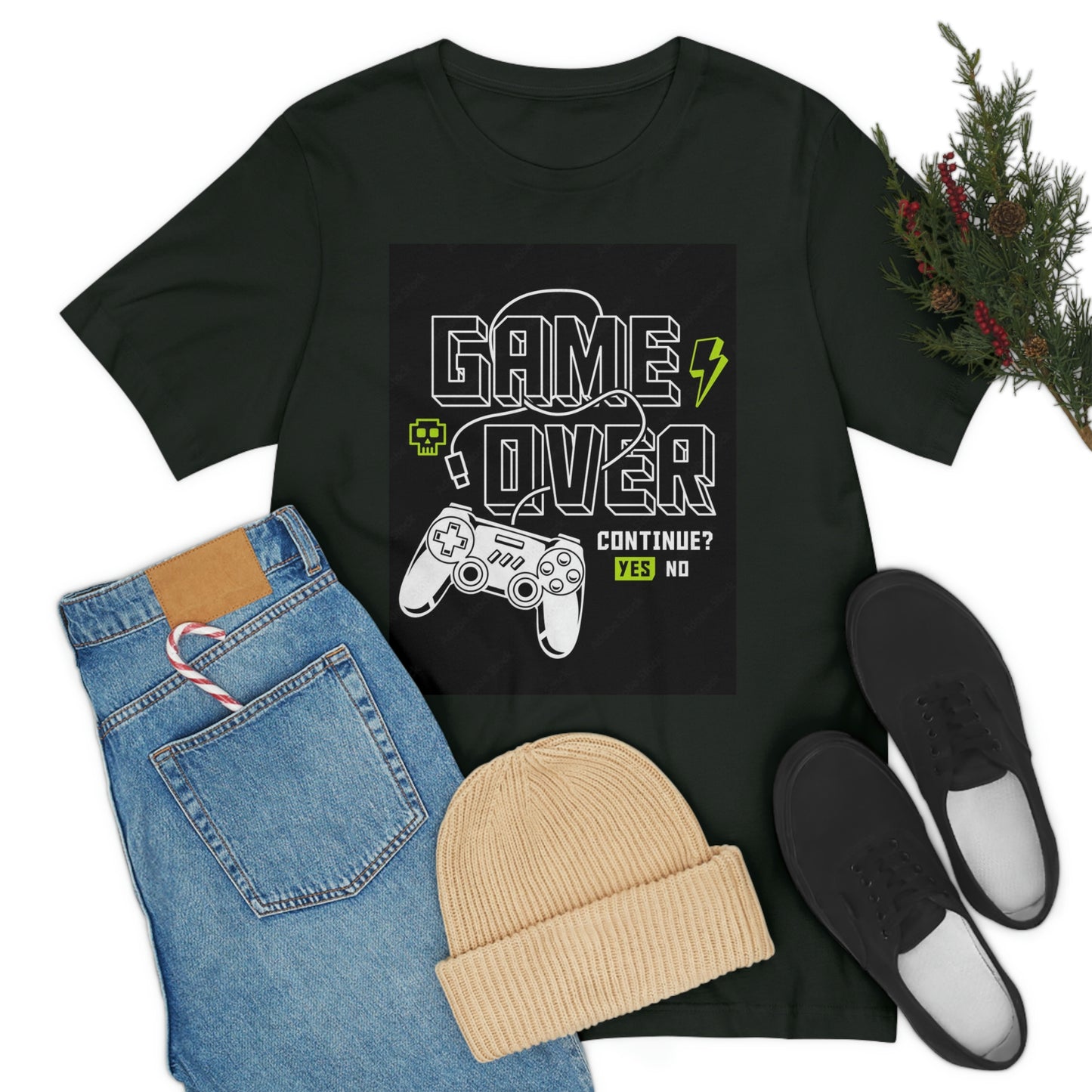 Game Over Unisex Jersey Short Sleeve Tee