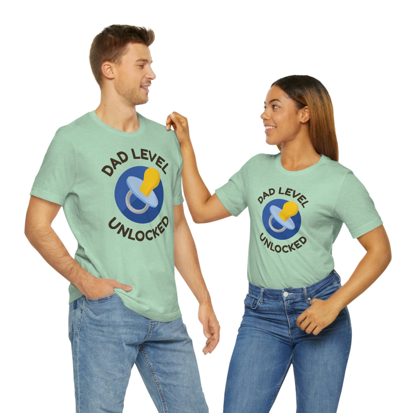 Dad Level Unlocked Unisex Jersey Short Sleeve Tee