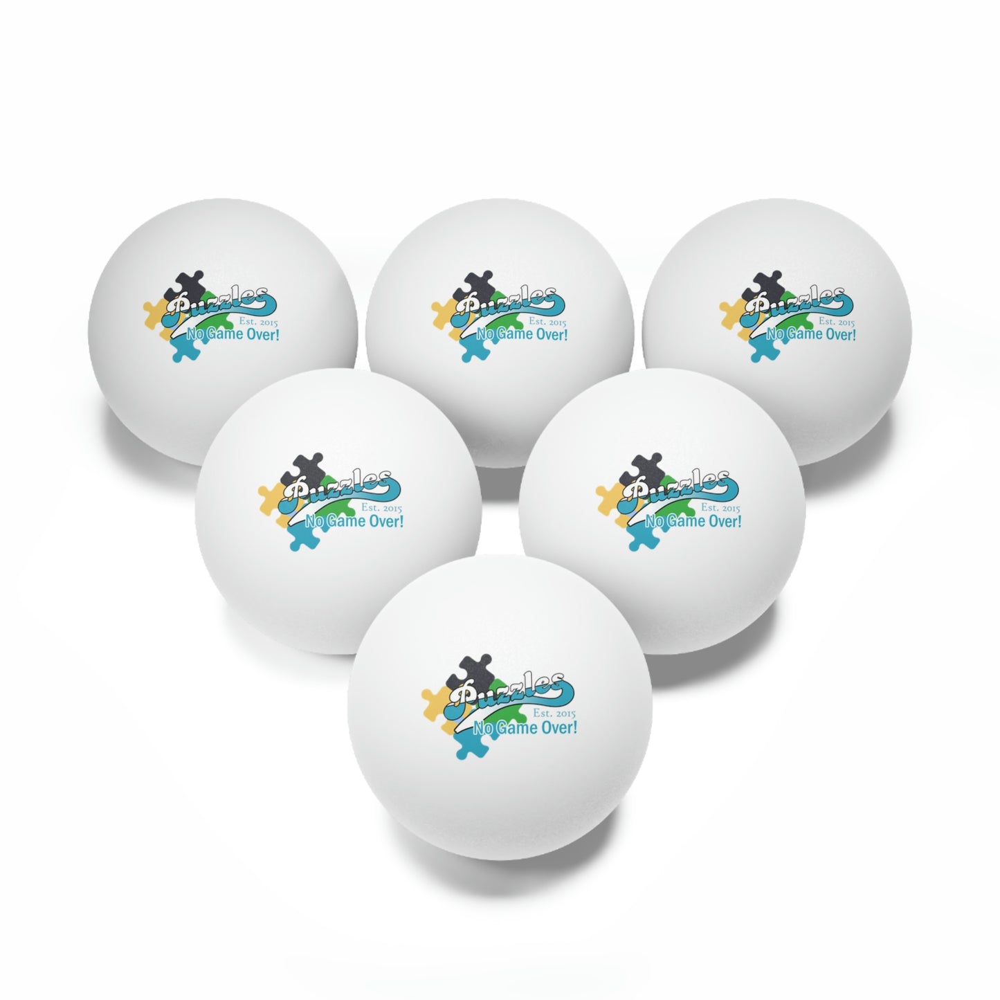 Puzzles LTD Ping Pong Balls, 6 pcs