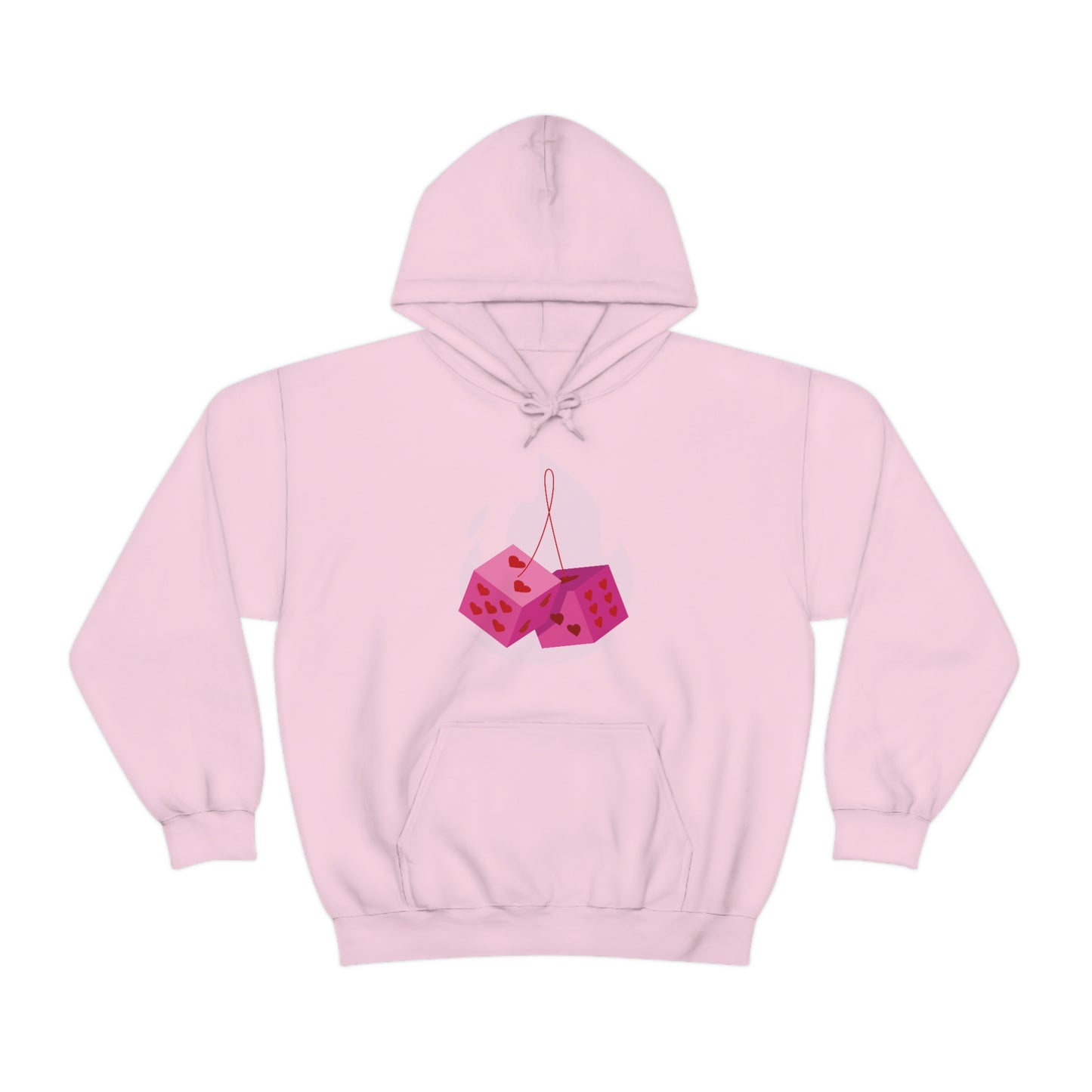 Dice Hearts Unisex Hooded Sweatshirt