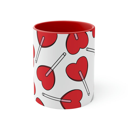 Valentine’s Day Accent Coffee Mug, 11oz