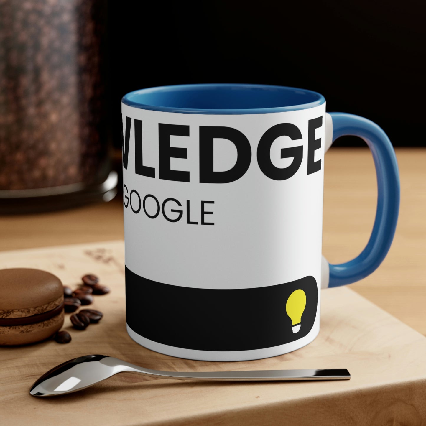 Knowledge Powered By Google Accent Coffee Mug, 11oz