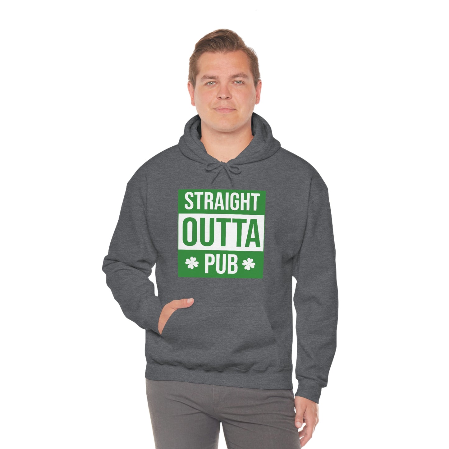 Straight Outta Pub Style Unisex Hooded Sweatshirt