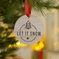 Let It Snow Wooden Christmas Ornaments