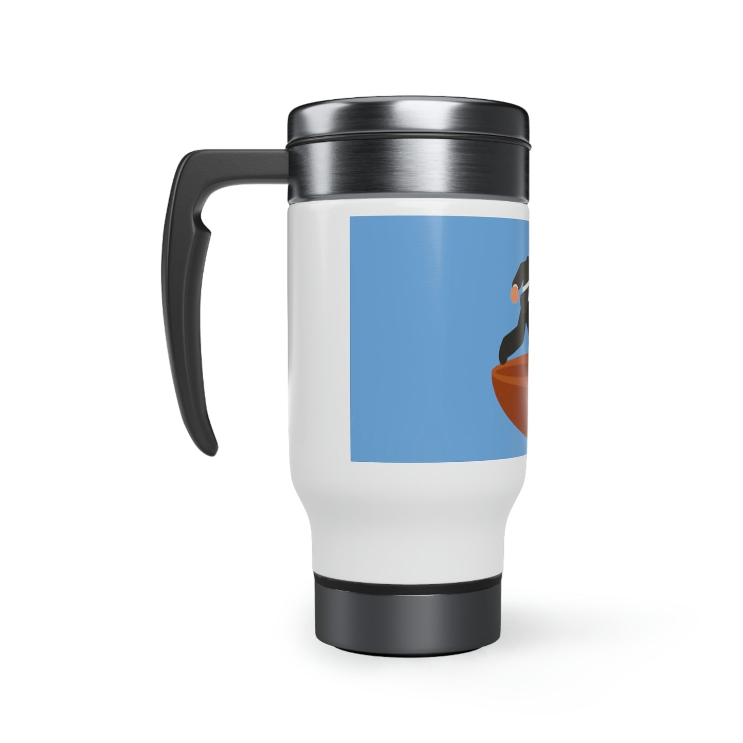 Javelin Business Man Style Travel Mug with Handle, 14oz