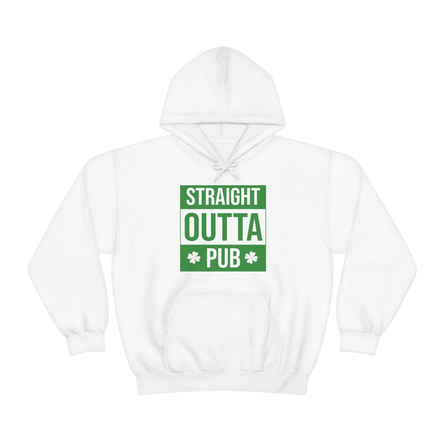 Straight Outta Pub Style Unisex Hooded Sweatshirt