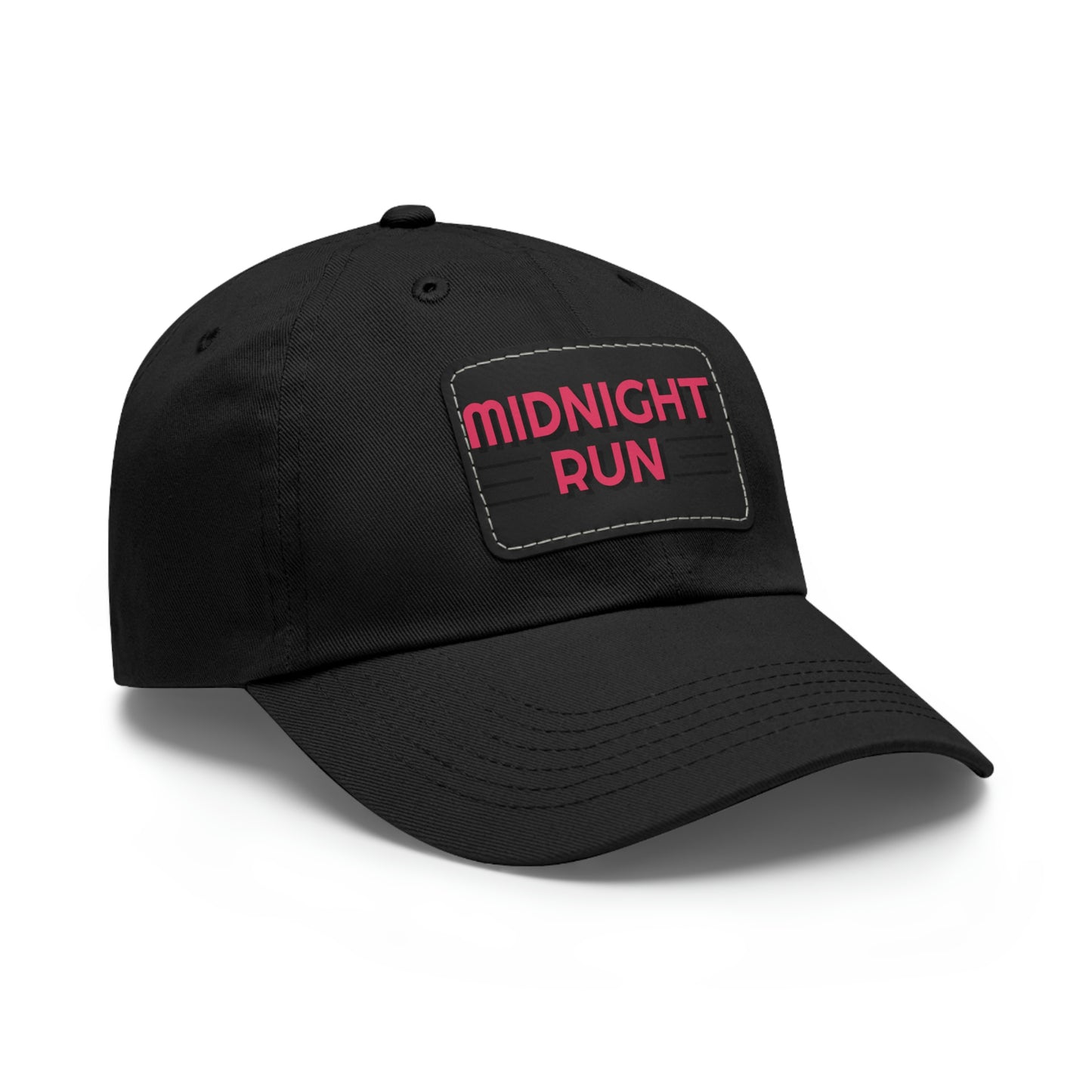 Midnight Run Dad Hat with Leather Patch
