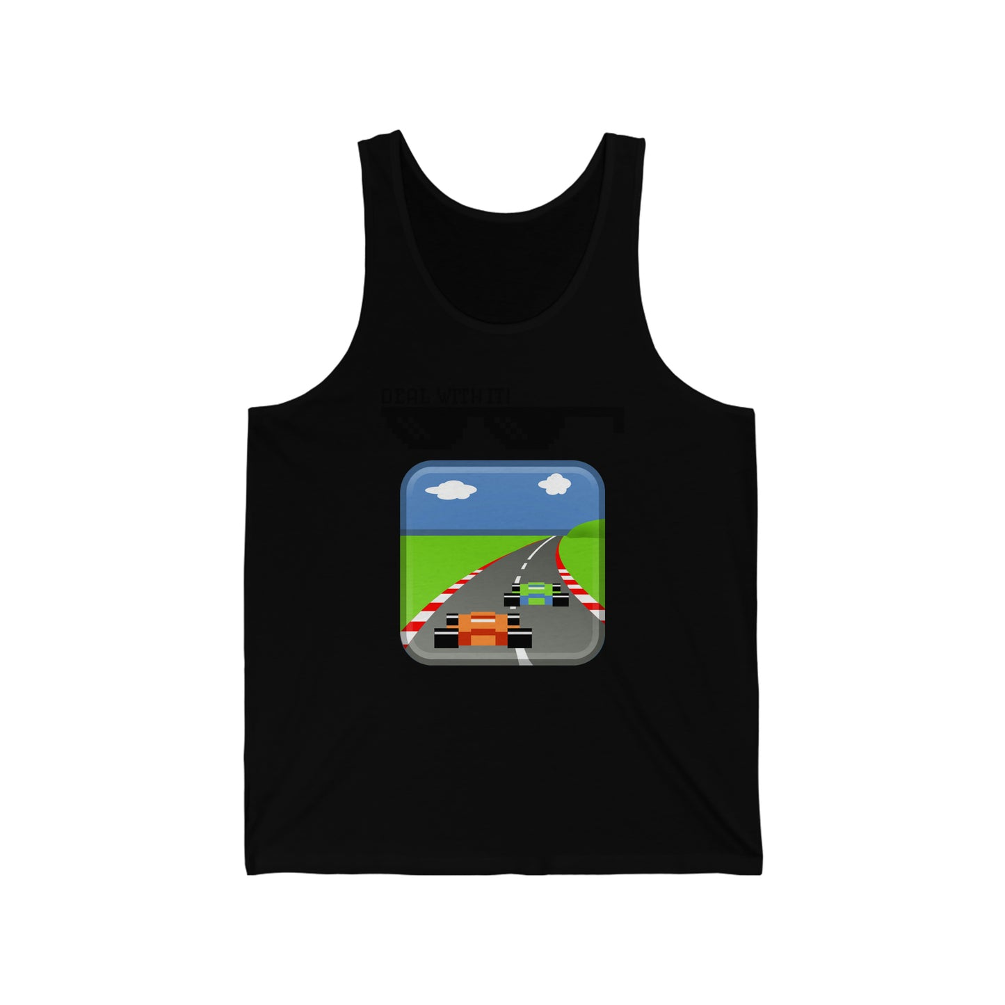 Deal With It! Pole Position Style Unisex Tank Top