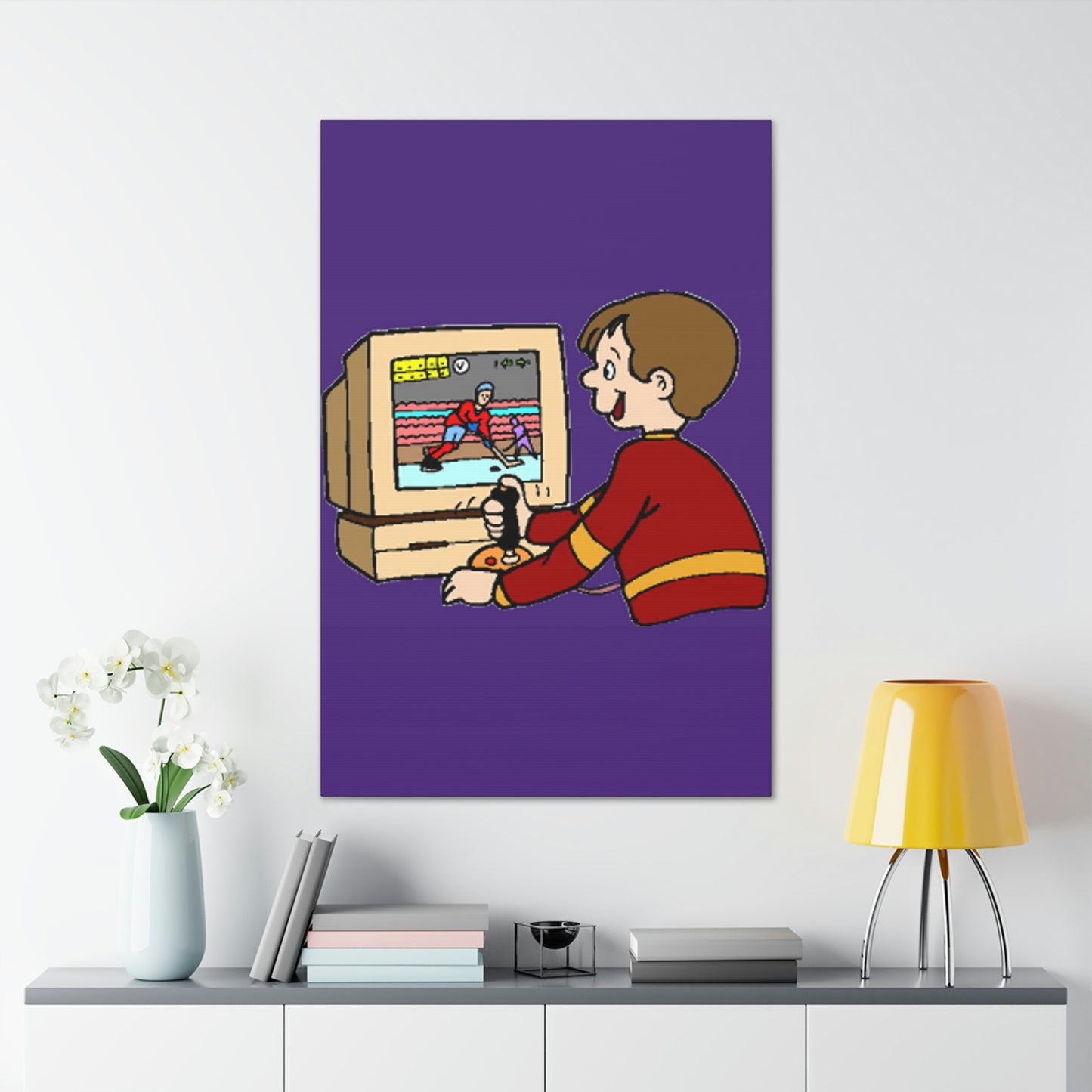 Old School Gamer Canvas Gallery Wraps