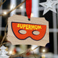 Super Mom Wooden Christmas Ornaments