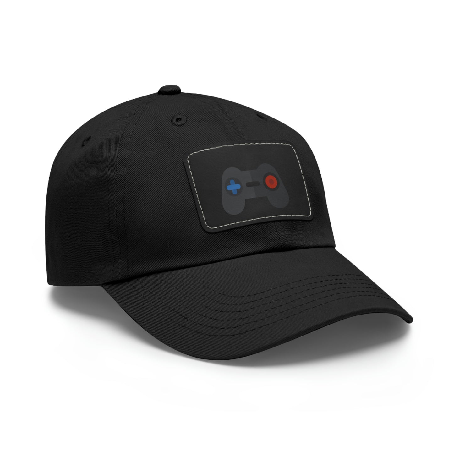 Retro Game Controller Dad Hat with Leather Patch