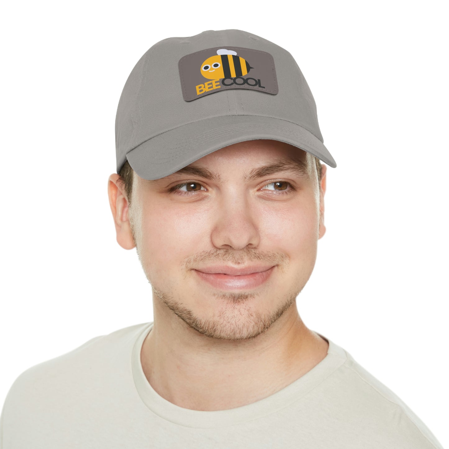 Bee Cool Dad Hat with Leather Patch
