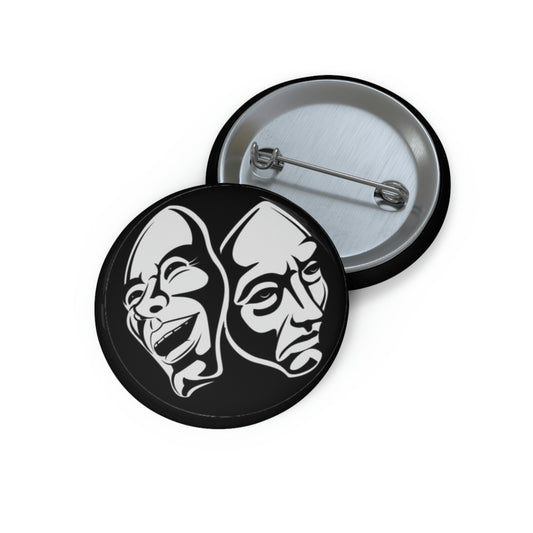 Generic Mystery Faces Custom Pin Buttons