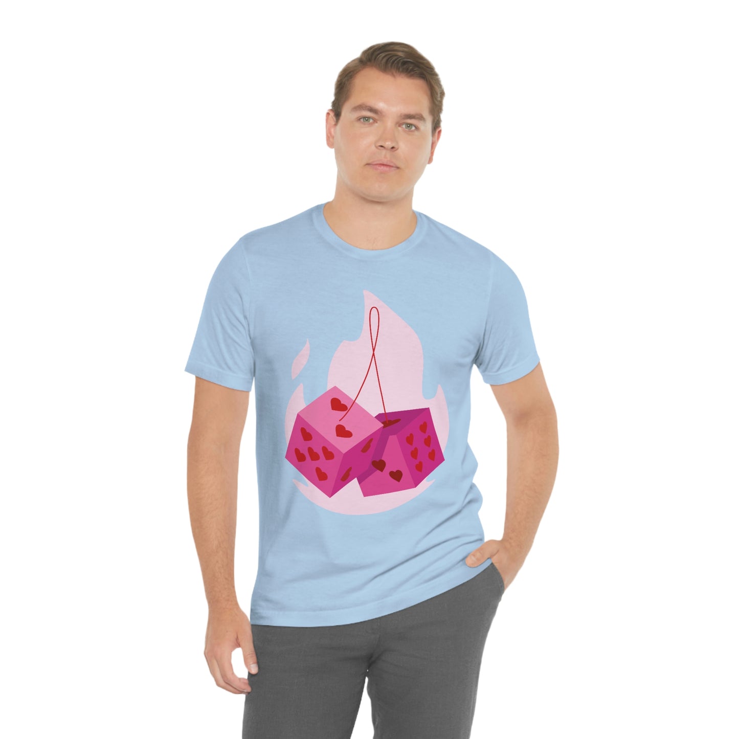Dice Hearts Unisex Jersey Short Sleeve Tee