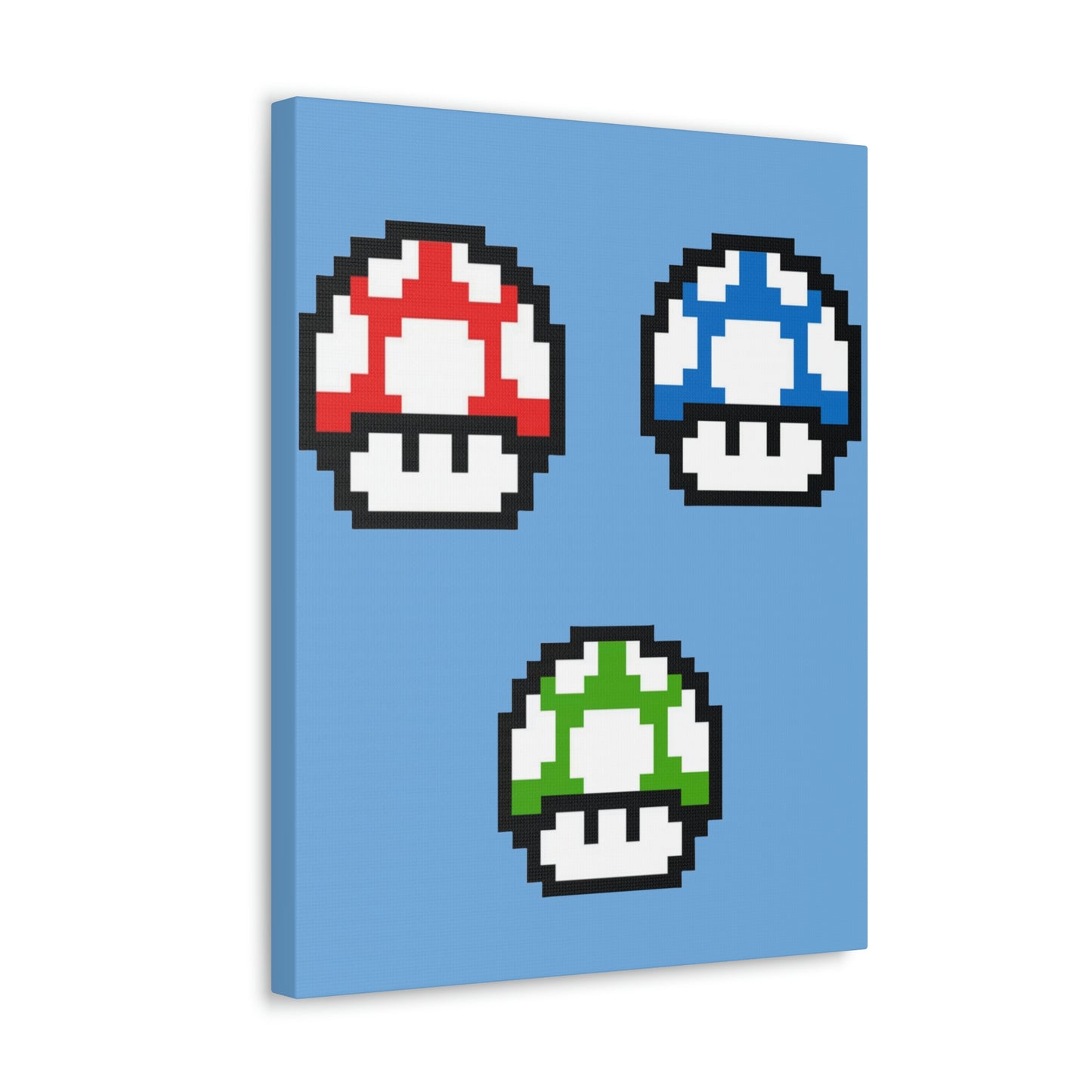 Mushroom 8 Bit Style Canvas Gallery Wraps