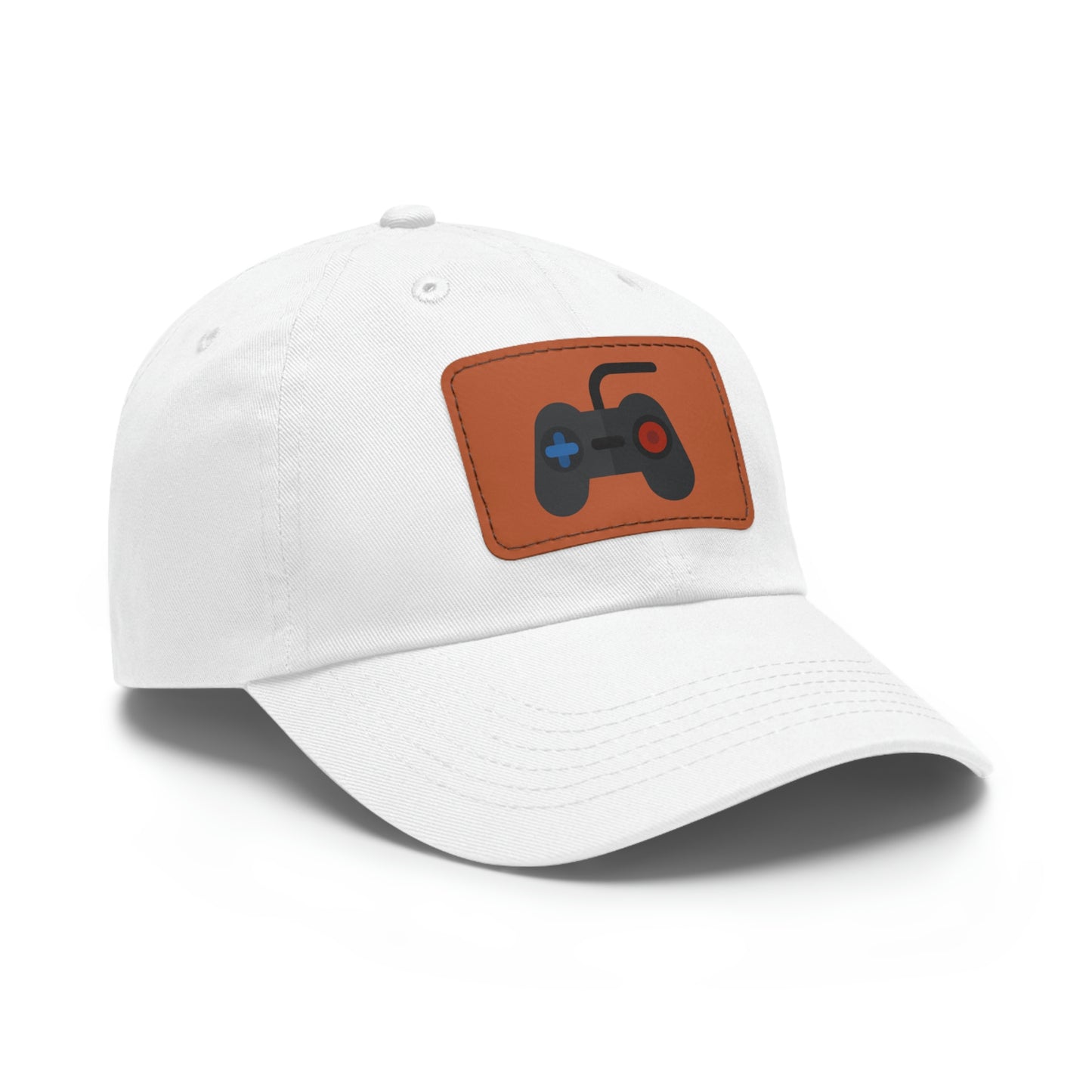 Retro Game Controller Dad Hat with Leather Patch