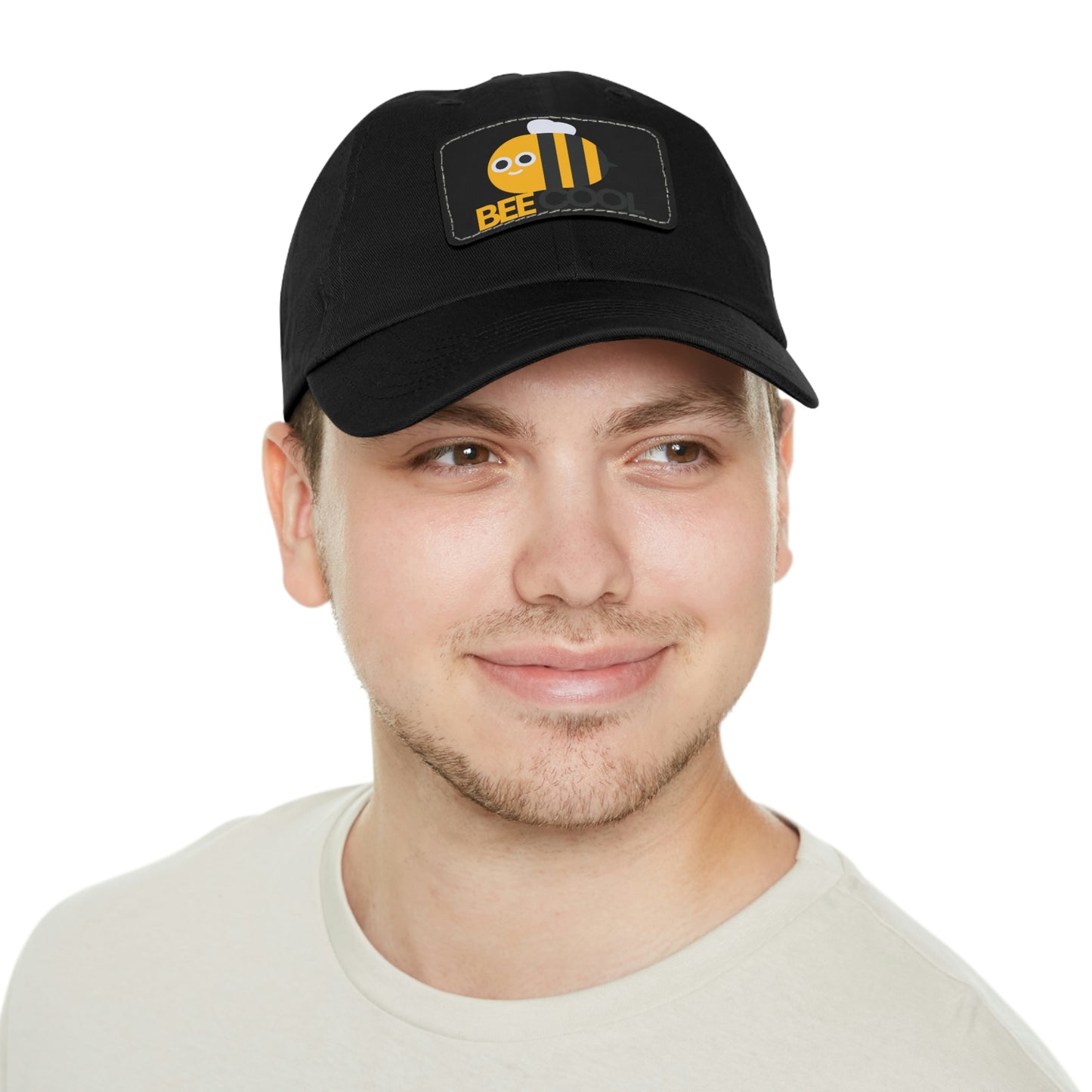 Bee Cool Dad Hat with Leather Patch