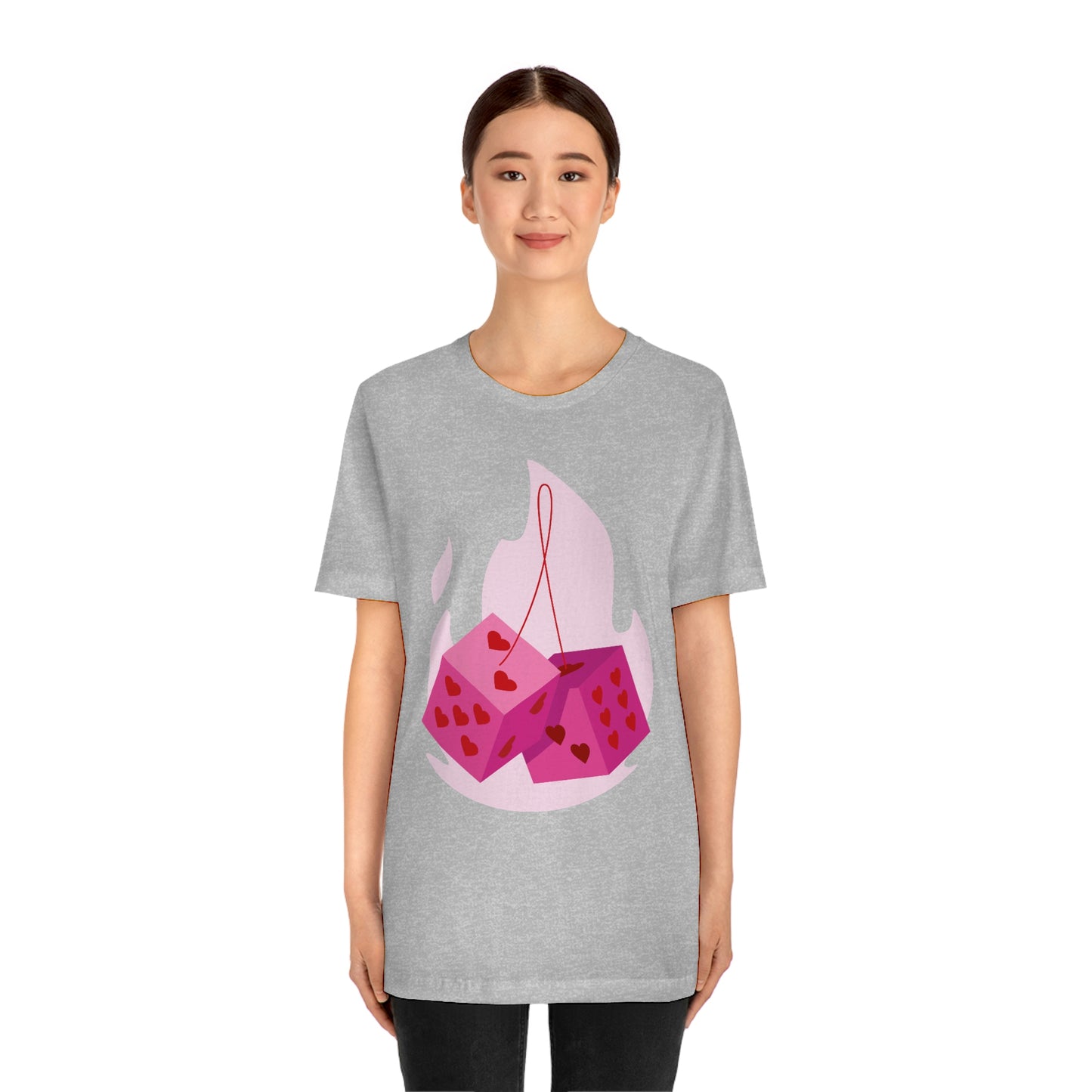 Dice Hearts Unisex Jersey Short Sleeve Tee