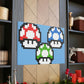 Mushroom 8 Bit Style Canvas Gallery Wraps