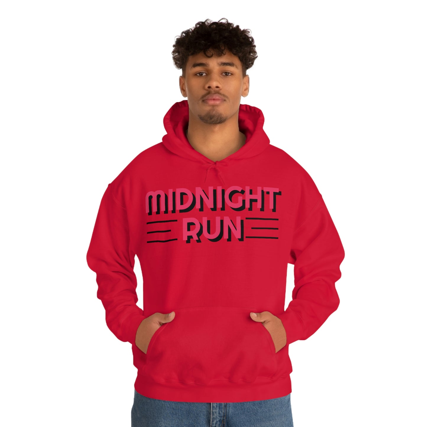 Midnight Run Retro Style Unisex Hooded Sweatshirt