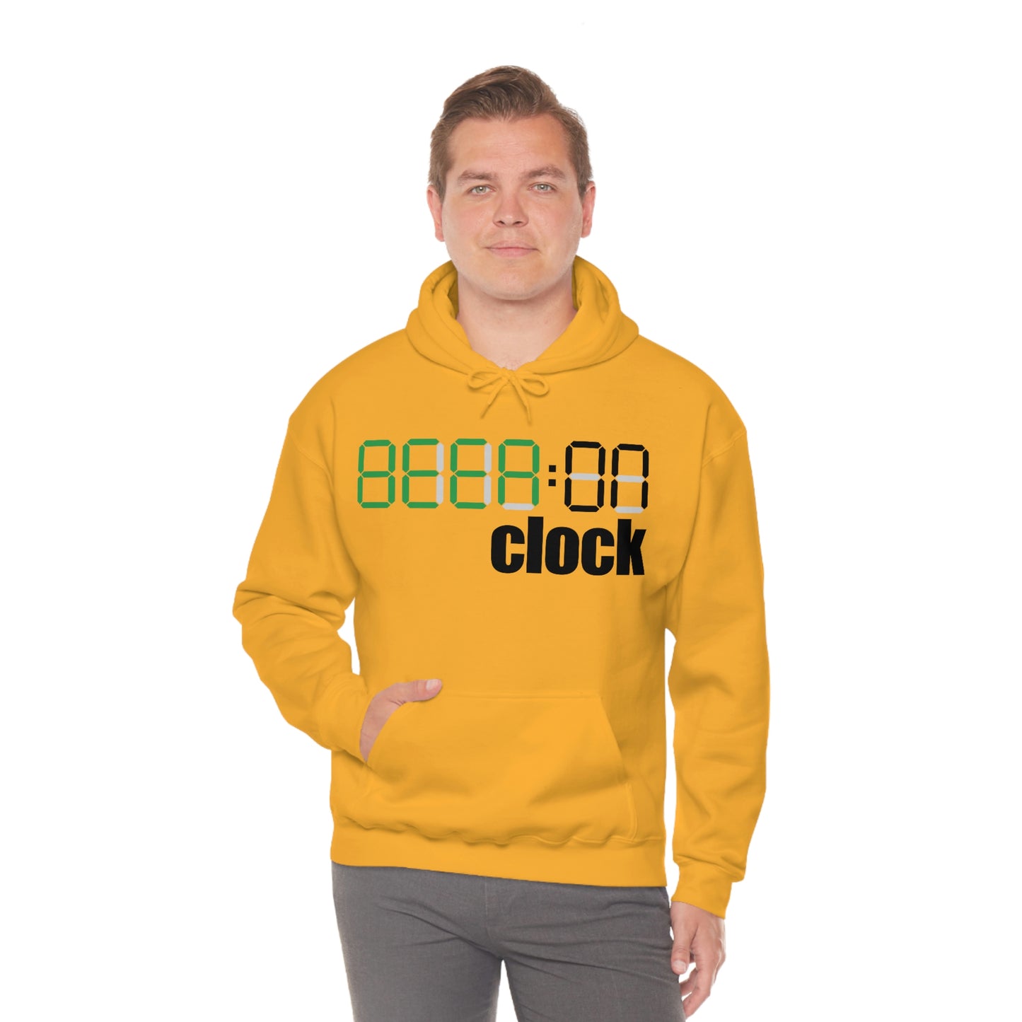 Beer on Clock Unisex Hooded Sweatshirt