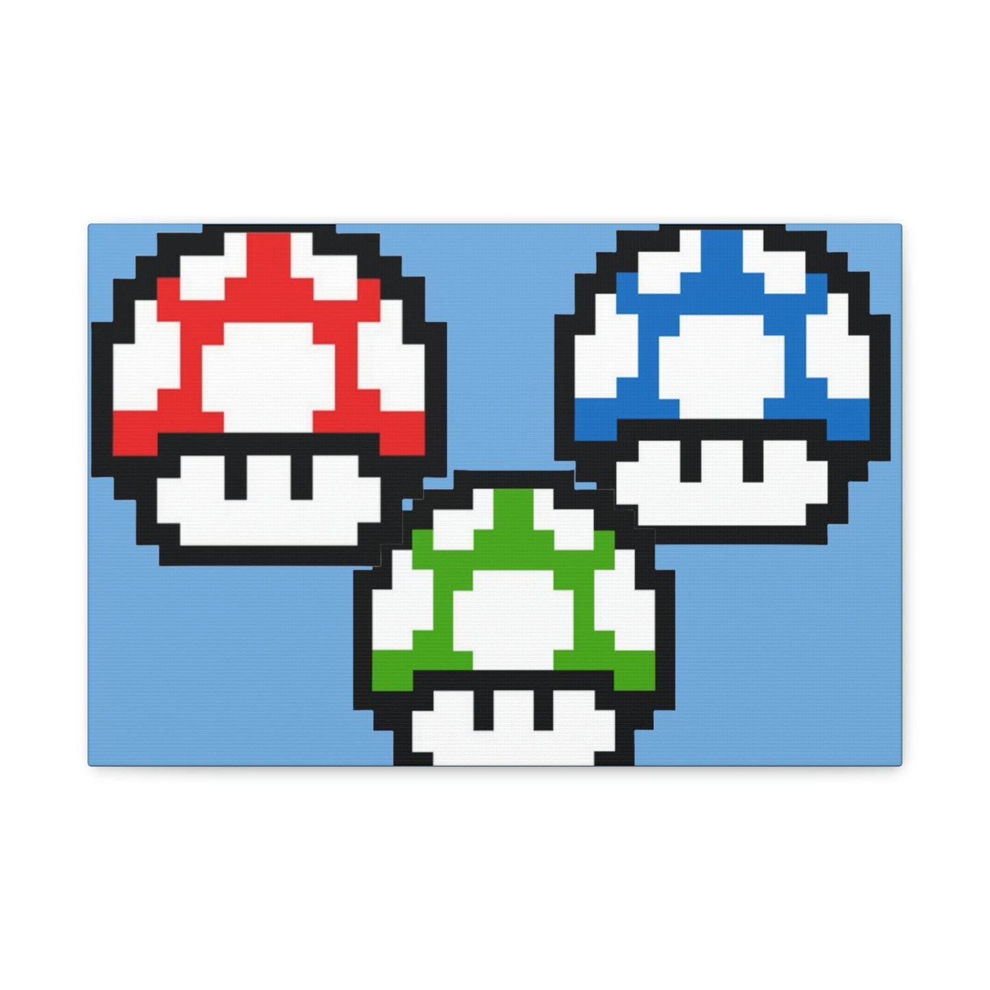 Mushroom 8 Bit Style Canvas Gallery Wraps