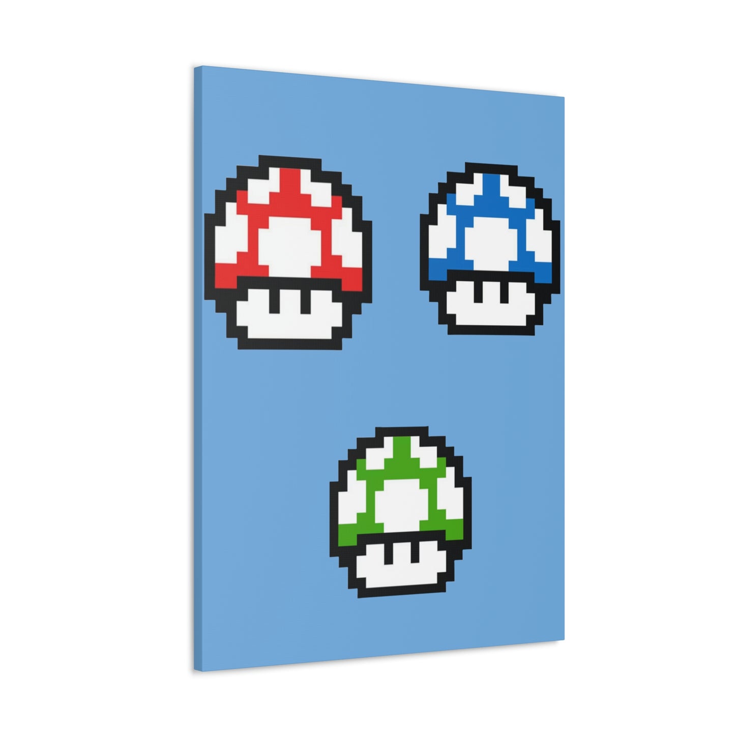 Mushroom 8 Bit Style Canvas Gallery Wraps