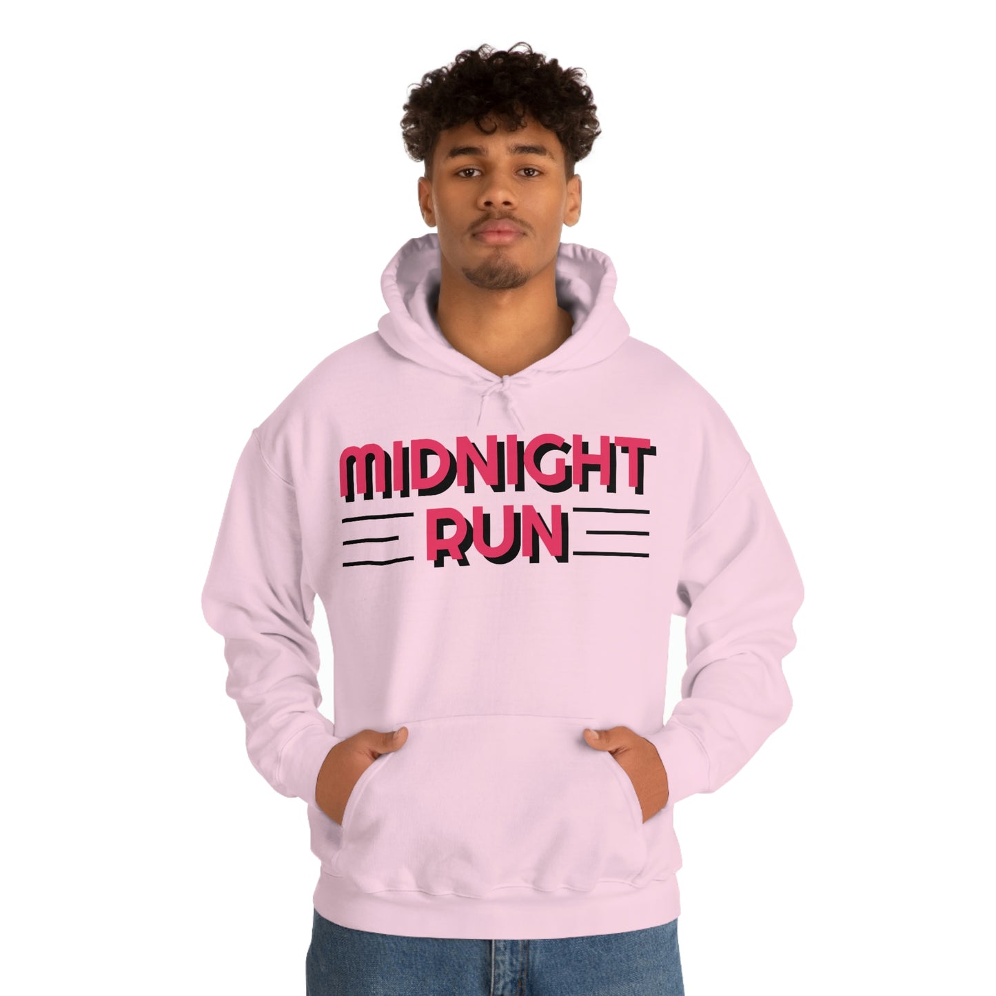 Midnight Run Retro Style Unisex Hooded Sweatshirt
