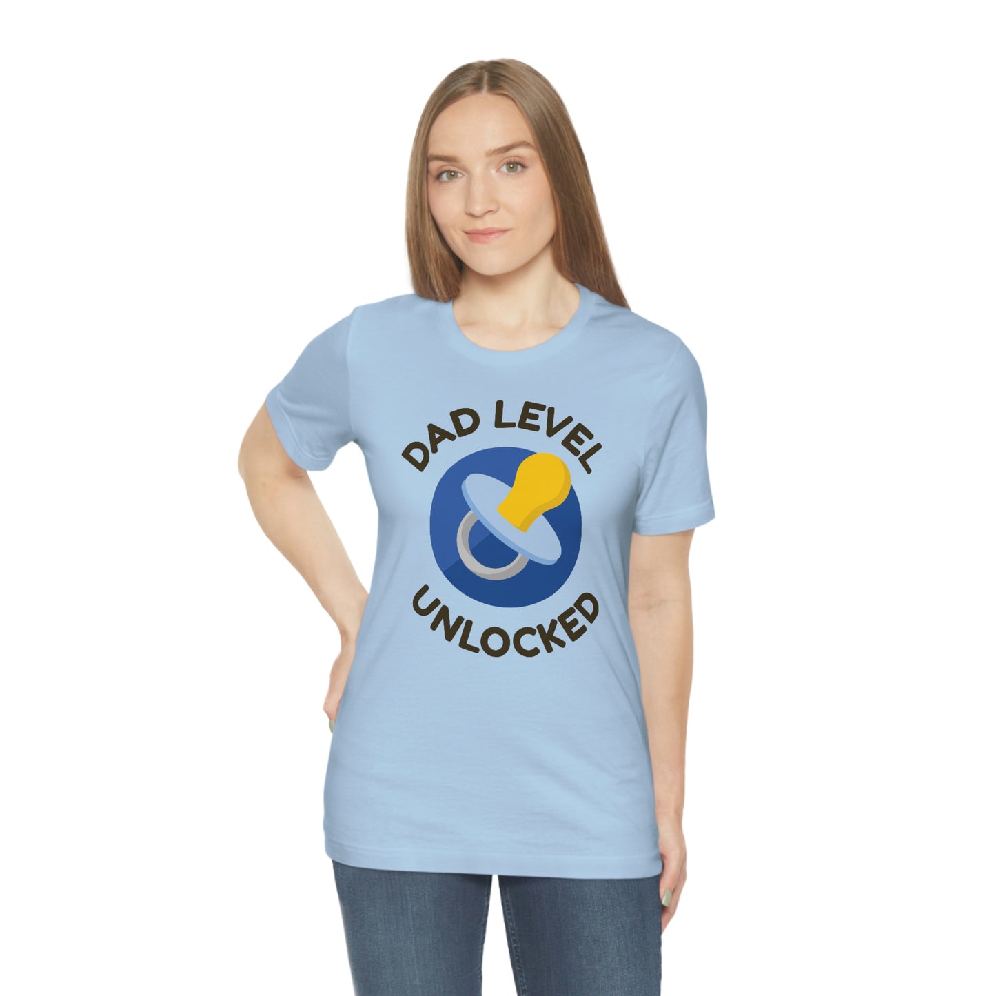 Dad Level Unlocked Unisex Jersey Short Sleeve Tee