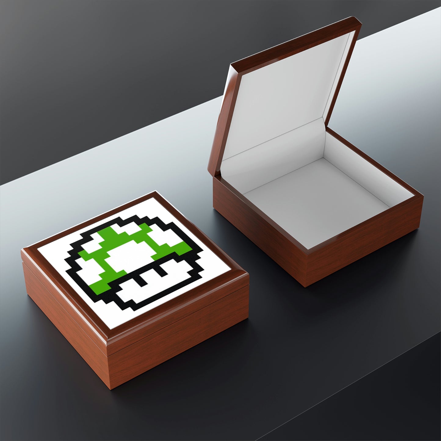 Mushroom 1UP Retro Style Jewelry Box