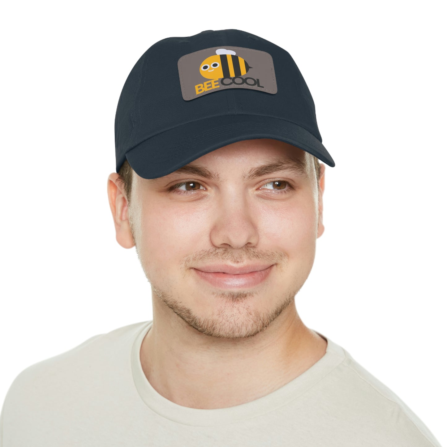 Bee Cool Dad Hat with Leather Patch