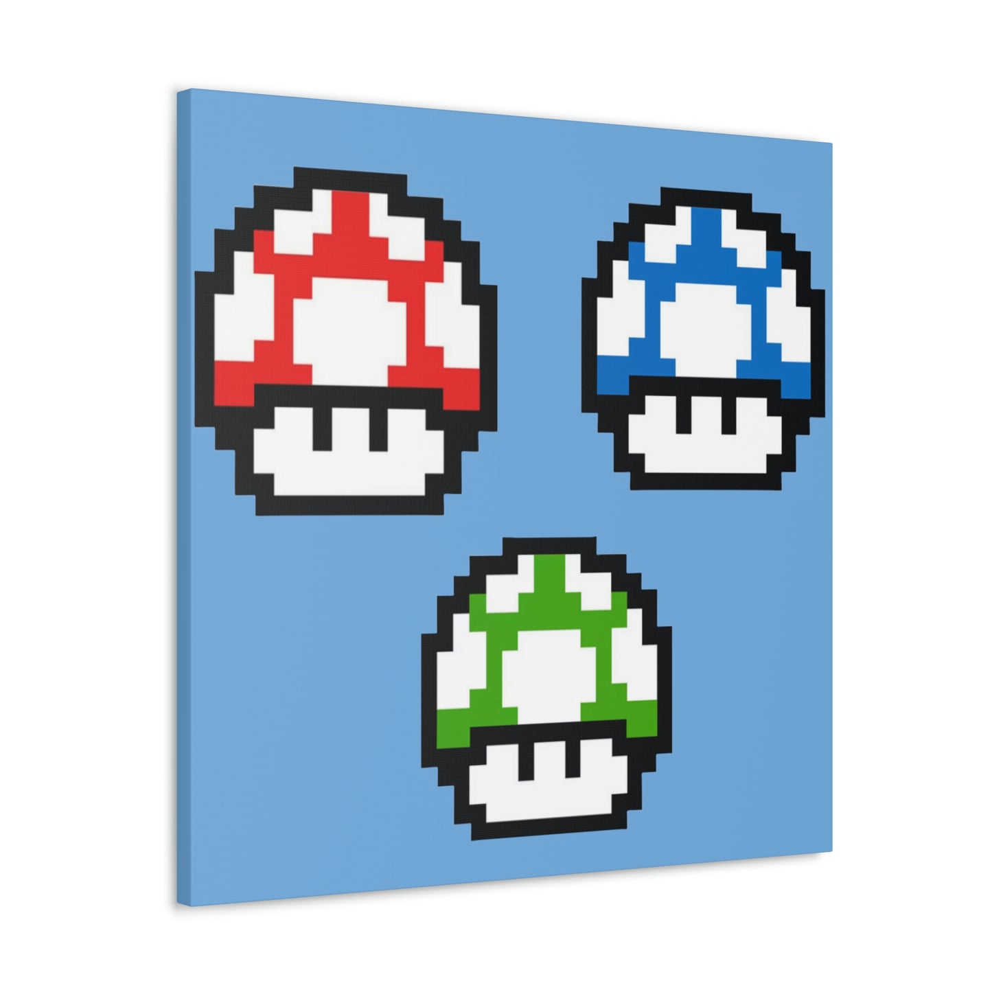 Mushroom 8 Bit Style Canvas Gallery Wraps