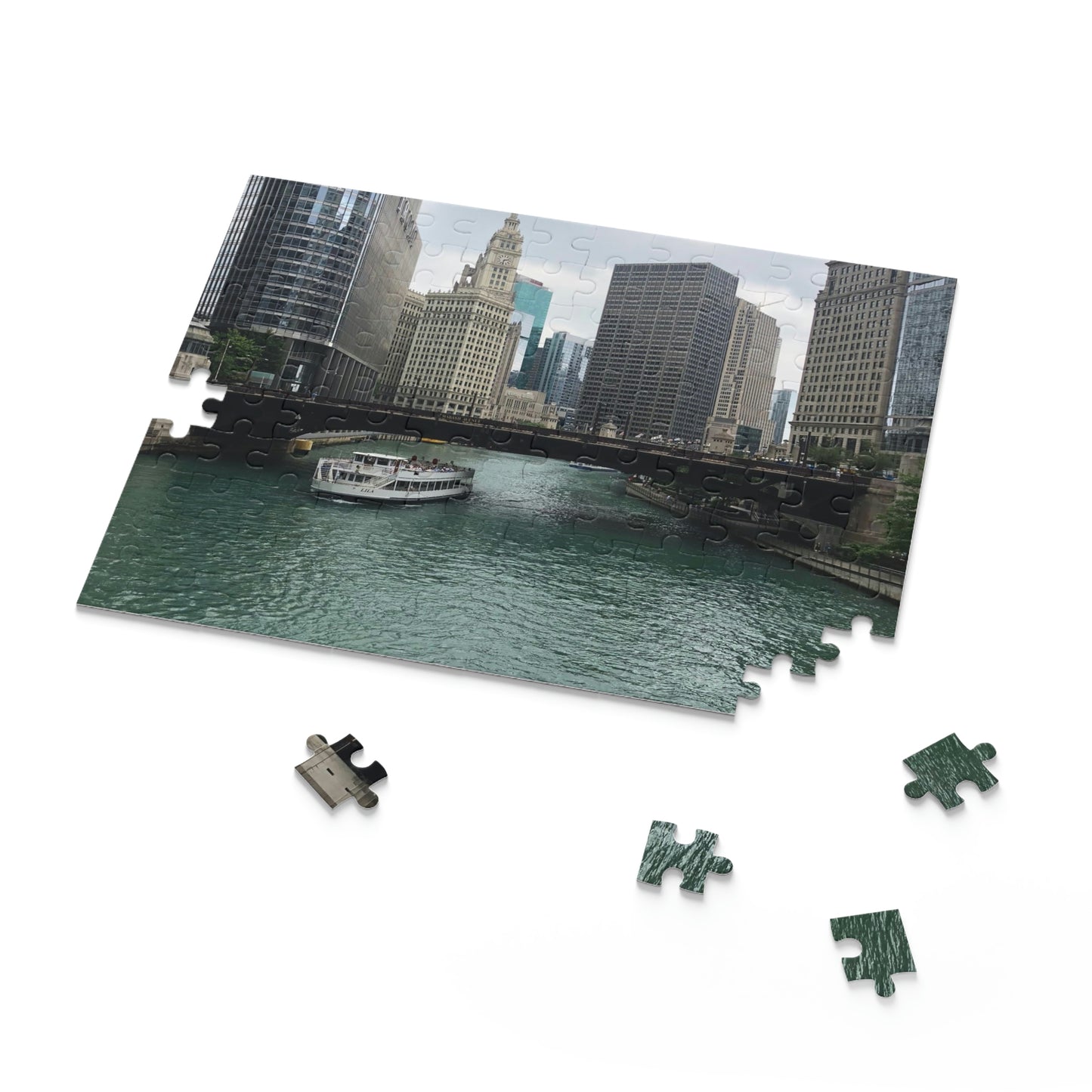 Chicago River Scenic Puzzle (120, 252, 500-Piece)