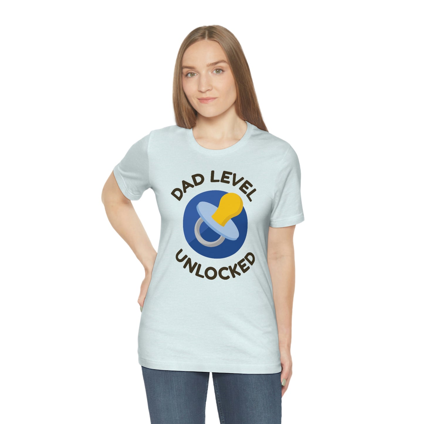 Dad Level Unlocked Unisex Jersey Short Sleeve Tee