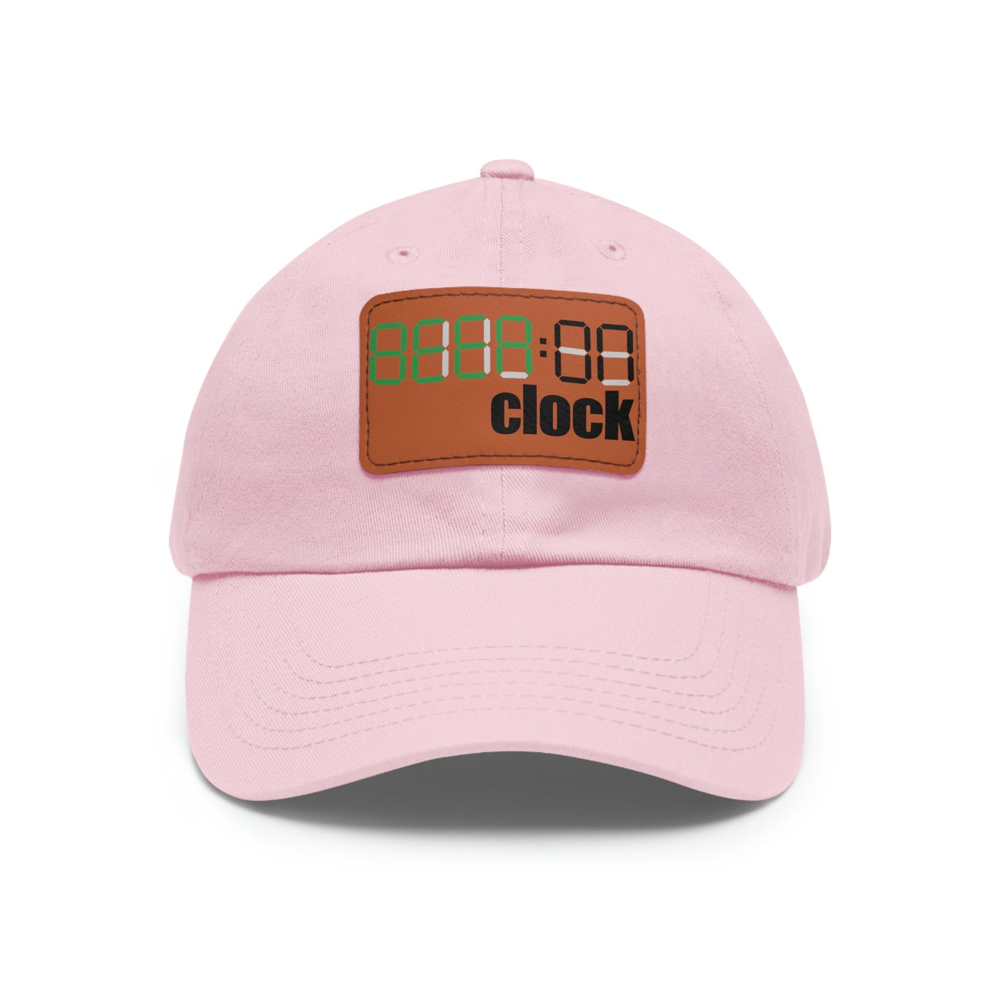 Beer on Clock Dad Hat with Leather Patch