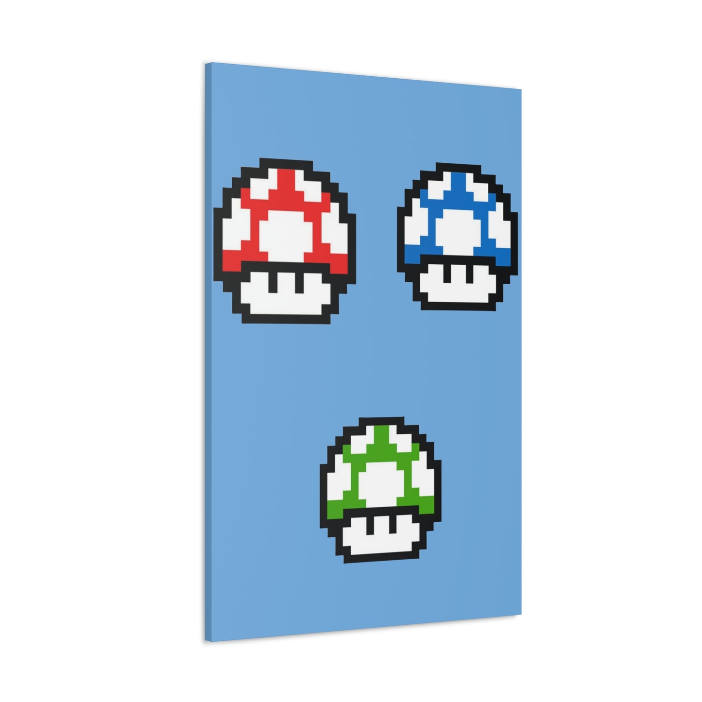 Mushroom 8 Bit Style Canvas Gallery Wraps