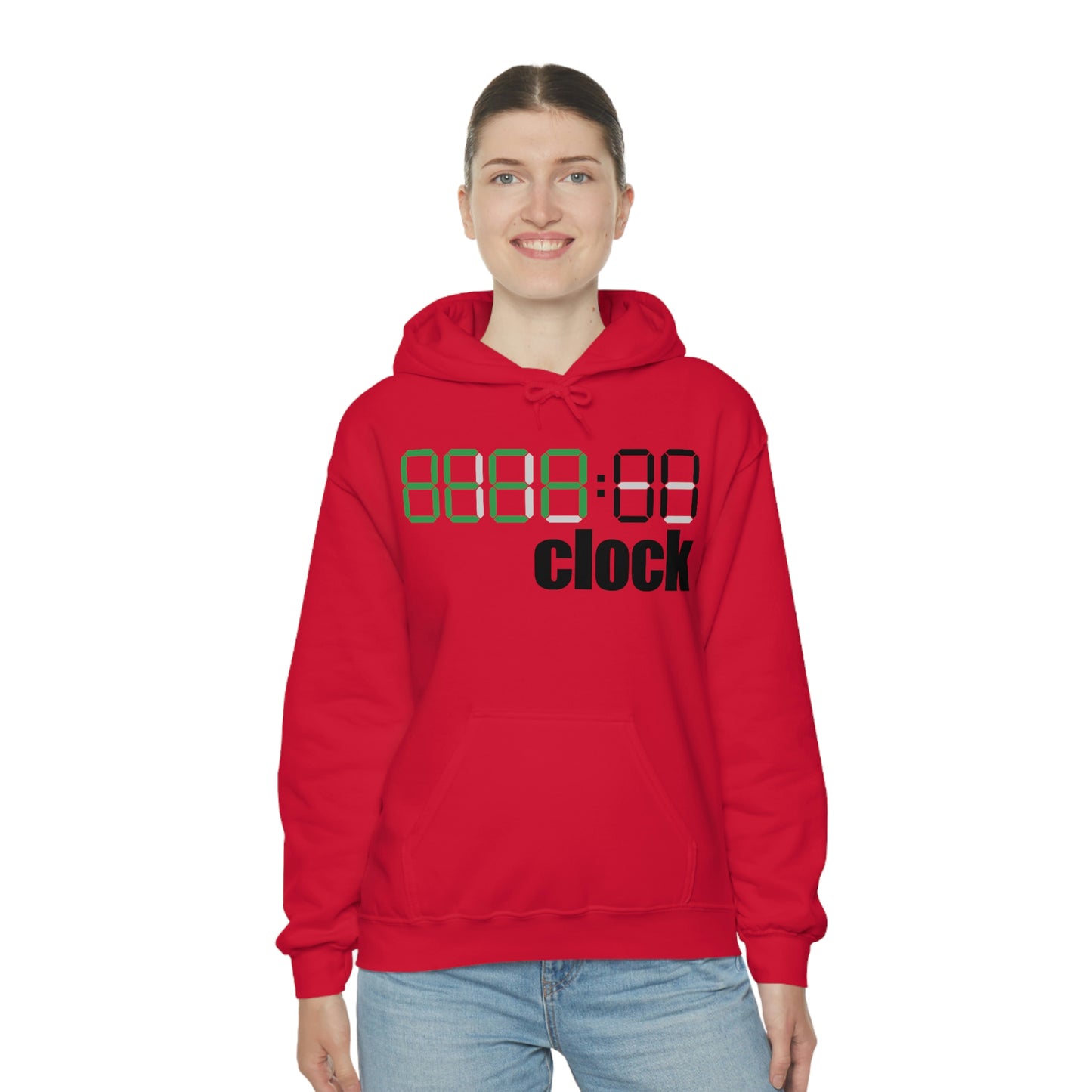 Beer on Clock Unisex Hooded Sweatshirt