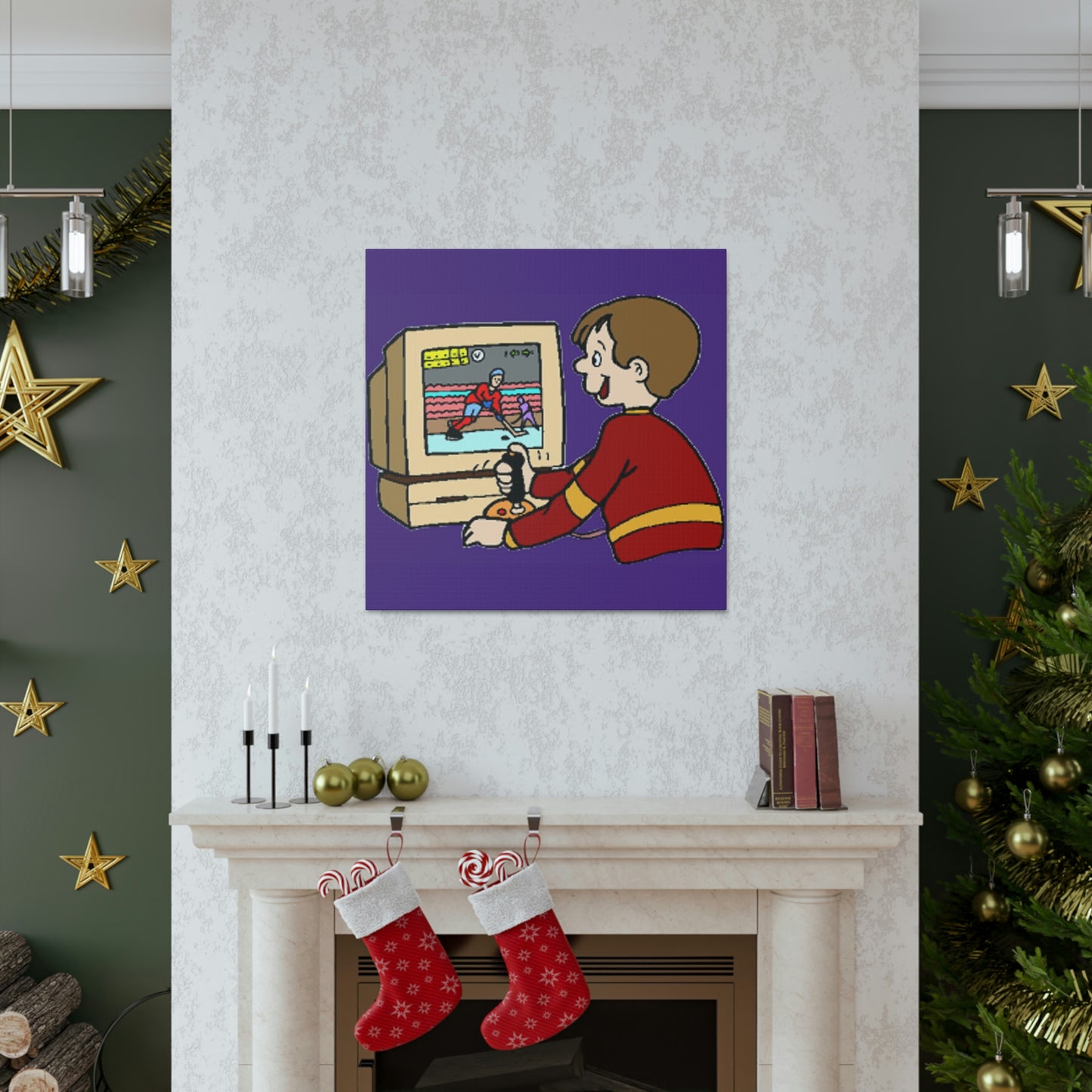 Old School Gamer Canvas Gallery Wraps