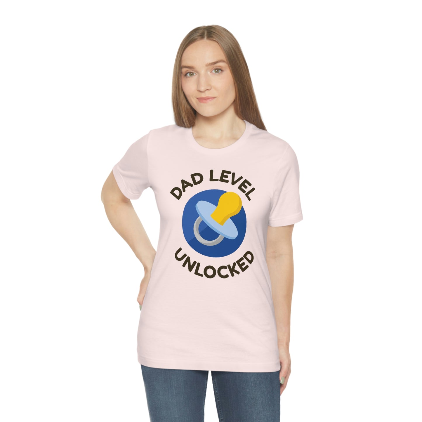 Dad Level Unlocked Unisex Jersey Short Sleeve Tee