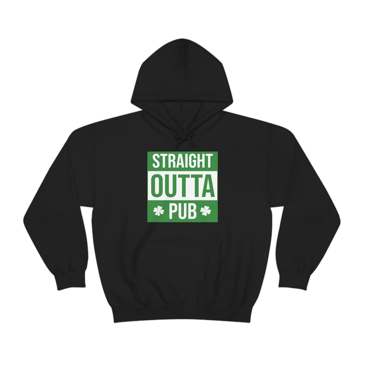 Straight Outta Pub Style Unisex Hooded Sweatshirt