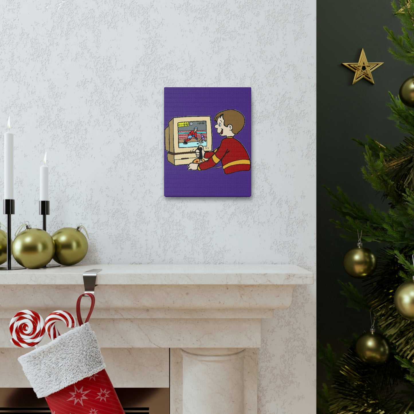 Old School Gamer Canvas Gallery Wraps