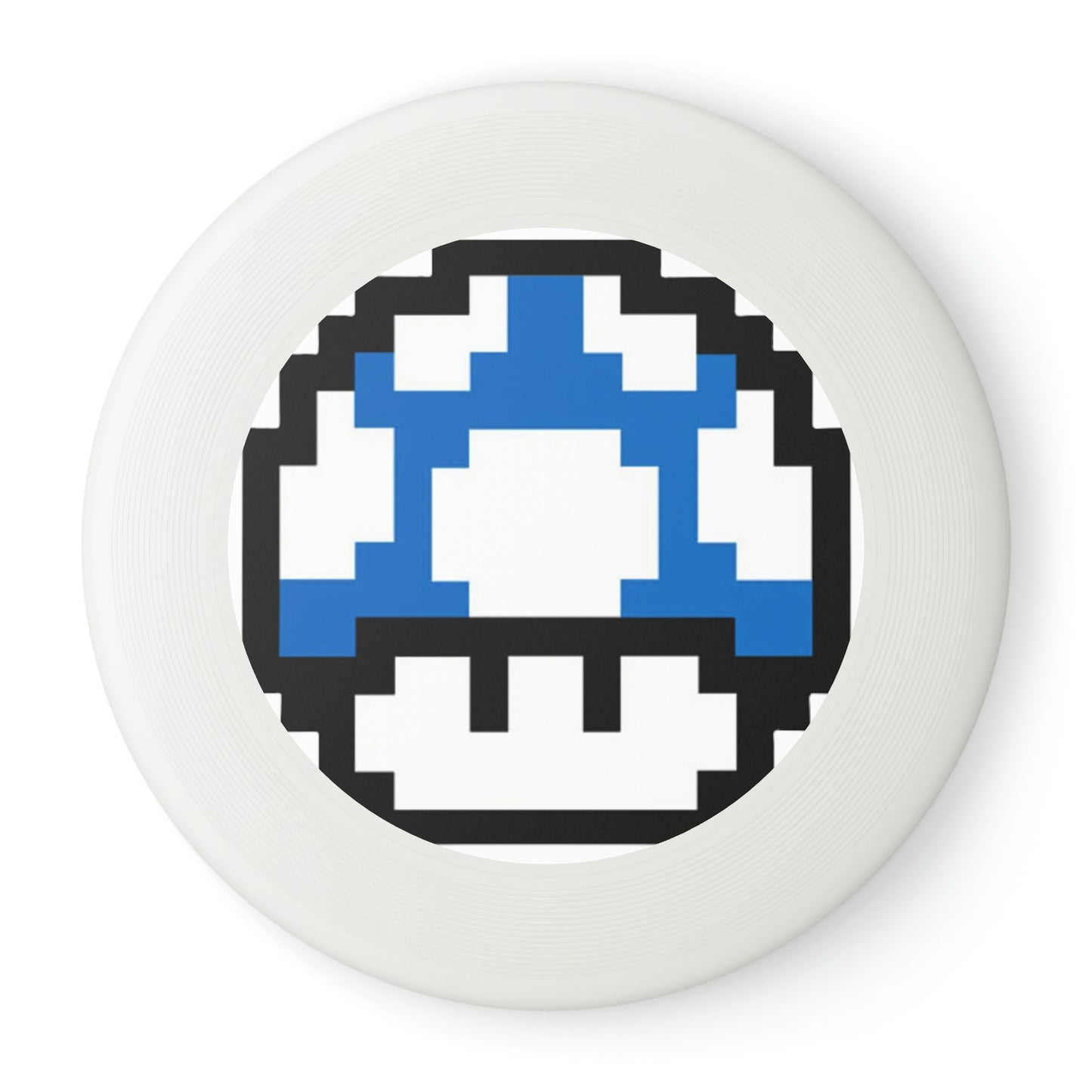 Blue 8 Bit Style Mushroom Wham-O Frisbee