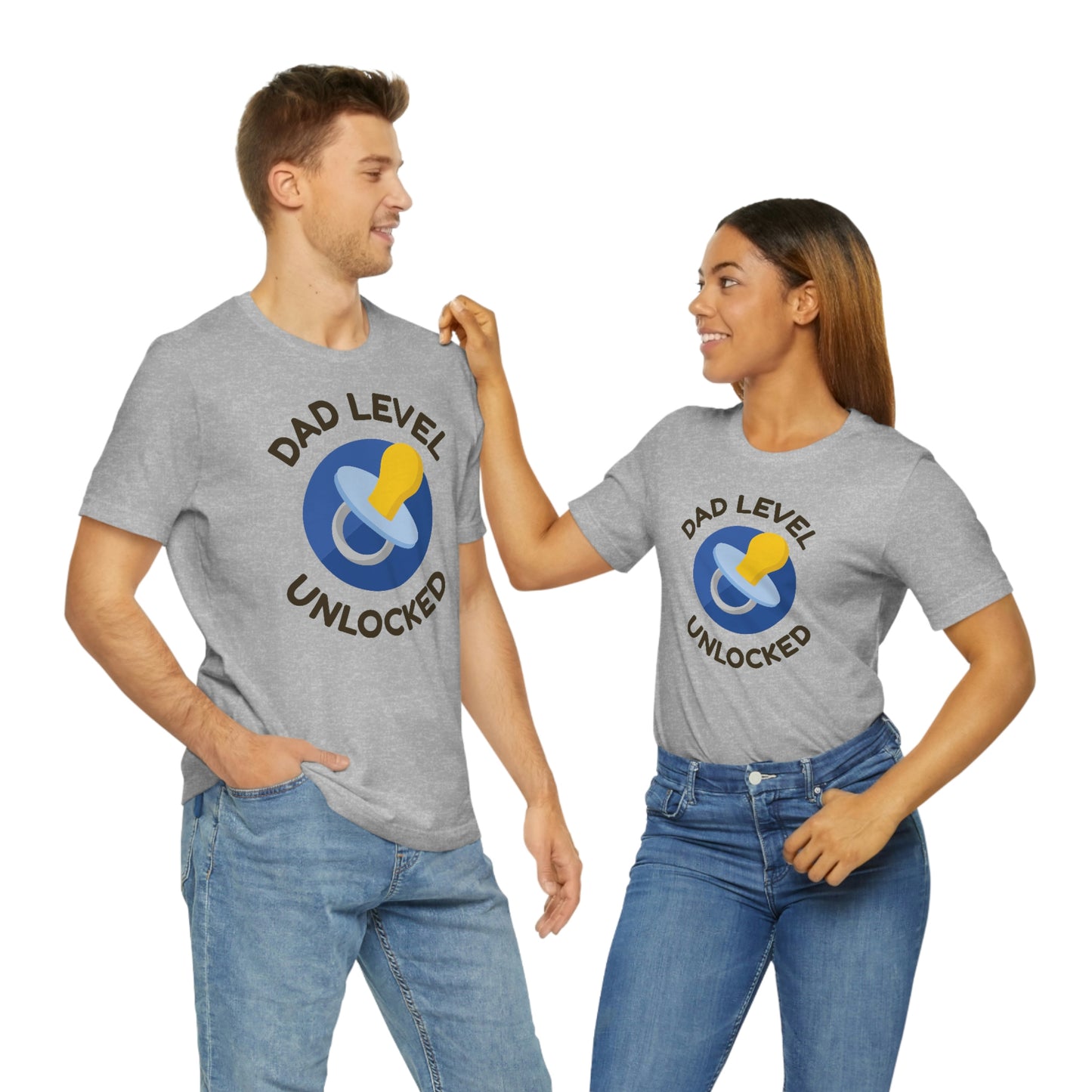 Dad Level Unlocked Unisex Jersey Short Sleeve Tee